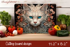 Cute cats Cutting Board Sublimation Design | Kitchen Product Image 1