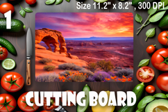 American landscape cutting board design - cutting board desi Product Image 1