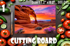 American landscape cutting board design - cutting board desi Product Image 1
