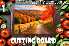 American landscape cutting board design - cutting board desi Product Image 1