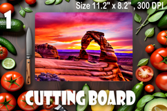 American landscape cutting board design - cutting board desi Product Image 1