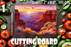 American landscape cutting board design - cutting board desi Product Image 1