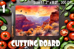 American landscape cutting board design - cutting board desi Product Image 1