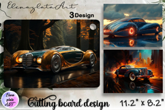 Sublimation cutting board, Gatsby retro car sublimation Product Image 1