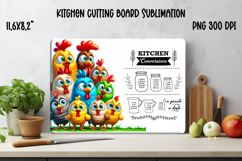 Kitchen conversion chart cutting board | Chicken board Product Image 1