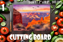 American landscape cutting board design - cutting board desi Product Image 1