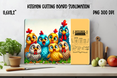 Kitchen conversion chart cutting board | Chicken board Product Image 1