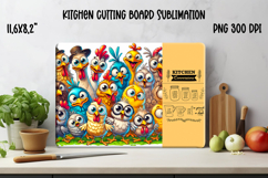 Kitchen conversion chart cutting board | Chicken board Product Image 1