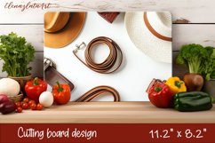 Watercolor geometry illusion Cutting Board. Abstract Kitchen Product Image 1
