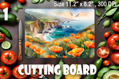 American landscape cutting board design - cutting board desi Product Image 1
