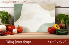 Watercolor geometry illusion Cutting Board. Abstract Kitchen Product Image 1