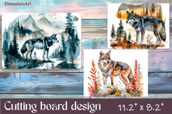 Cute animal cutting board sublimation, Flowers sublimation Product Image 1