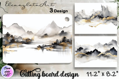 Mountain cutting board |Abstract Kitchen Cutting Board Product Image 1