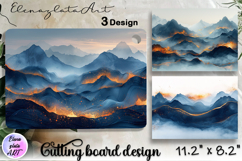 Mountain cutting board |Abstract Kitchen Cutting Board Product Image 1