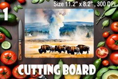 American landscape cutting board design - cutting board desi Product Image 1