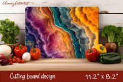 3d wooden cutting board Sublimation | Abstract Kitchen Product Image 1
