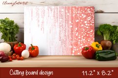 Watercolor geometry Cutting Board. Abstract Kitchen Product Image 1