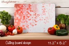 Watercolor geometry Cutting Board. Abstract Kitchen Product Image 1