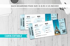 Editable Canva Boarding Pass Template, Canva Designs Product Image 2
