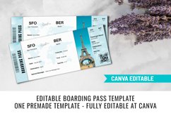 Editable Canva Boarding Pass Template, Canva Designs Product Image 3