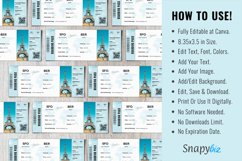 Editable Canva Boarding Pass Template, Canva Designs Product Image 6