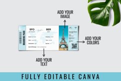 Editable Canva Boarding Pass Template, Canva Designs Product Image 7