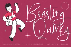 Boasting Quirky - Quirky Handwritten Font Product Image 1