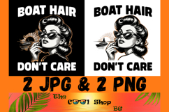 Boat Hair Don&#039;t Care Png, Cruise Png, Summer Png, Boat Png Product Image 1
