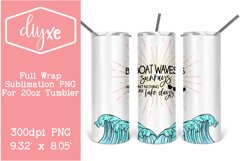 lake sublimation design shown on tumbler