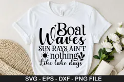 Lake Quotes SVG Design - I Love You to the Lake and Back Product Image 2