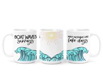 Boat Waves, Sunrays | Lake Sublimation Product Image 3