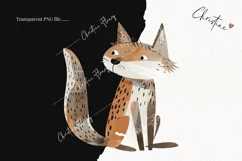 Woodland Bobcat Clipart | Animal PNG Product Image 2