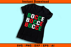 Bocce Bocce Bocce SVG | Italian Flag Colors Bocce Design Product Image 3