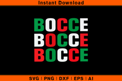 Bocce Bocce Bocce SVG | Italian Flag Colors Bocce Design Product Image 1