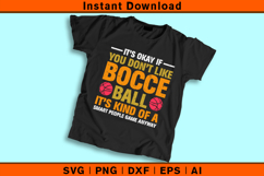 Smart People Play Bocce SVG | Funny Bocce Ball Design Product Image 2