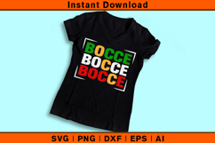 Bocce Bocce Bocce SVG | Italian Flag Colors Bocce Design Product Image 2
