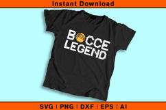 Retro Bocce Legend SVG | Vintage Bocce Ball Design Product Image 2