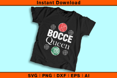 Bocce Queen SVG | Colorful Bocce Balls Design for Women Product Image 2