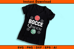 Bocce Queen SVG | Colorful Bocce Balls Design for Women Product Image 3