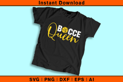 Bocce Queen SVG PNG DXF EPS AI | Bocce Ball Game Cut File Product Image 2