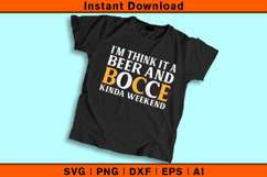 Beer and Bocce SVG PNG DXF EPS AI | Funny Vintage Cut File Product Image 2