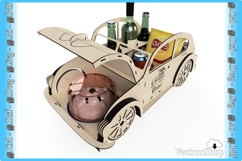 Beetle-shaped snack and beer holder ready for laser cutting Product Image 10