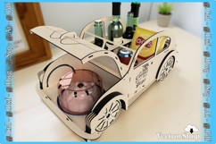 Beetle-shaped snack and beer holder ready for laser cutting Product Image 6