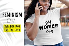 Feminist Svg quote. Feminism. Sassy sayings. Women, girls. Product Image 1