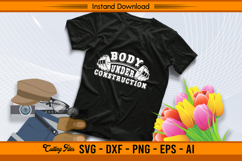 Body Under Construction Gym SVG Design Product Image 2