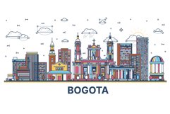 Outline Bogota Colombia City Skyline. Product Image 1