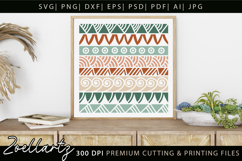 Boho Abstract Pattern SVG Boho Farmhouse Sign Pillow Design Product Image 5