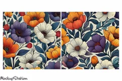Bohemian Flowers Junk Journal Pages, Vintage Floral Papers Product Image 3