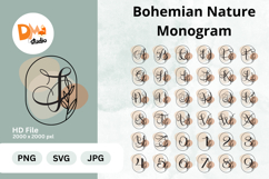 Bohemian Nature Monogram Product Image 1