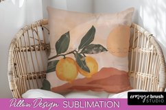 Boho Pillow Cover - Minimalist Landscape Pillow Sublimation Product Image 1